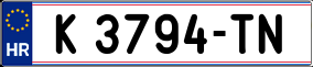 Trailer License Plate